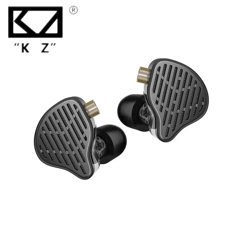 KZ X HBB PR2 플랫 드라이버 인이어 이어폰, 13.2mm 평면 큰 뿔, HiFi 베이스 모니터 이어버드, 스포츠 유선 헤드셋