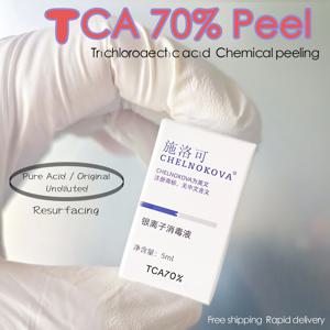 TCA 70% 70 강력한 얼굴 발 바디 브러시, 트리클로로오세크 산, 재포장 필 필링, 벗겨진 화학 산, aha bha