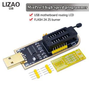 MinPro I 프로그래머, USB 마더보드 라우팅 LCD 플래시, 24 EEPROM 25 SPI 플래시 칩, 24 25 버너 고속 프로그래머