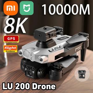 샤오미 Lu200 드론 GPS 8k Hd 트리플 카메라 항공 사진, 와이파이 광학 로컬라이제이션, 자동 장애물 회피 드론 2024