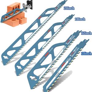 콘크리트 블록 절단용 왕복 톱날, 붉은 벽돌 및 석조 나무 판자 수공구, 10 인치, 12 인치, 18 인치, 20 인치