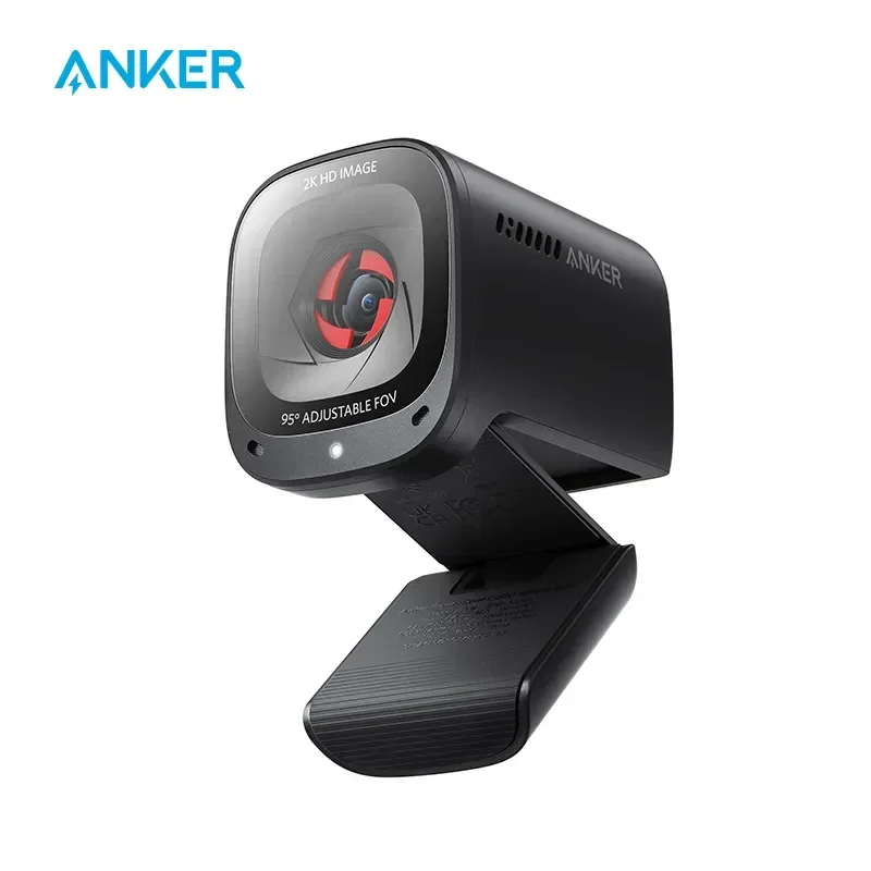 Anker PowerConf C200 노트북 컴퓨터용 미니 USB 웹 카메라, 2K 웹캠, 노이즈 캔슬링, 스테레오 마이크 웹 캠