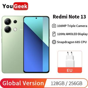 글로벌 버전 샤오미 Redmi Note 13 4G 휴대폰 128GB/256GB 120Hz AMOLED 108MP 메인카메라 33W 고속충전 스냅드래곤 685