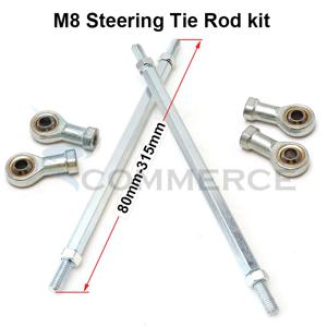 전기 미니 키즈 ATV 고 카트 버기 쿼드 더트 피트 자전거 액세서리, 80mm-315mm 스티어링 타이 로드 키트, M8 볼 조인트, 49cc, 1 쌍