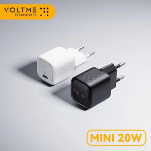 VOLTME 미니 USB C 타입 충전기, 고속 충전 충전기, QC 4.0 3.0, 아이폰 12 프로, 삼성, 샤오미 휴대폰 충전기, 20W