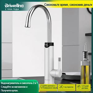 Briwellna-2 인 1 전기 물 히터 흐르는 주방 수도꼭지, 탱크 없는 물 난방 탭 미니 히터 히터 가정용 가이저