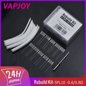 SPL10 용 재건 키트 v2, 0.6/0.8ohm 메쉬 와이어, 9x6mm, 3.0mm 로드 저항, DIY 수리 교체 액세서리, 1, 2, 5, 10 세트