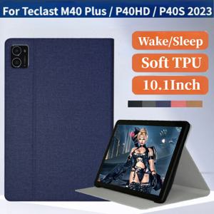 Teclast P40HD P40S 태블릿용 PU 가죽 케이스, M40 플러스 커버, 자동 깨우기 기능 스탠드 플립 케이스, 10.1 인치, 2023 신제품