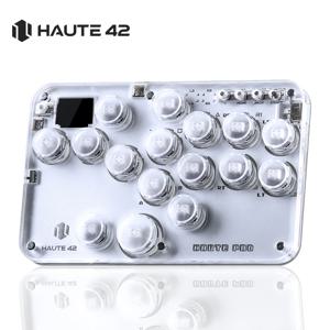 Haute42 아케이드 조이스틱 히트박스 레버리스 컨트롤러 파이트 스틱, PC, PS4, 스위치용 미니 히트박스 파이팅 게임 아케이드 스틱