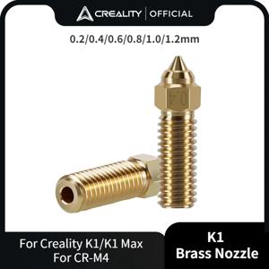 Creality 황동 고속 3D 프린터 노즐, K1/K1 Max 깍지, K1MAX CR-M4 용 1.75mm 필라멘트, 0.2mm, 0.4mm, 0.6mm, 0.8mm, 1.0mm, 1.2mm, 1 개