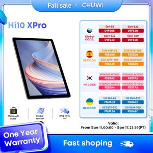 CHUWI Hi10 XPro 태블릿, Unisoc T606 옥타코어, 10.1 인치 FHD IPS, 7000mAh 배터리, 4G LTE, 안드로이드 13 패드, 4GB RAM, 128GB ROM