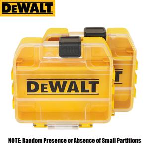 Dewalt 오리지널 TSTAK 미니 터프 케이스, 노란색, 작은 쌓을 수 있는 74*67*17mm, 드릴 비트 설치 도구 액세서리 상자, 2 개