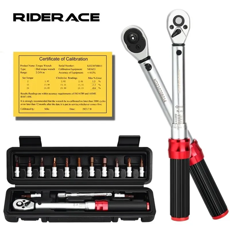 RIDERACE 자전거 토크 렌치 세트 15PC 1/4 