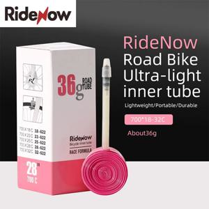 RideNow 초경량 자전거 내부 튜브 700 X18 32 로드 MTB 자전거 TPU 소재 타이어, 프렌치 밸브, 길이 65mm