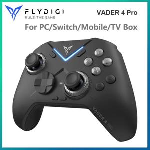 Flydigi Vader 4 Pro 게임 컨트롤러, PC, NS, 모바일, TV 박스용, 포스 전환 가능 티거 지지대, PC 게이머 PS 클라우드 게임 패드