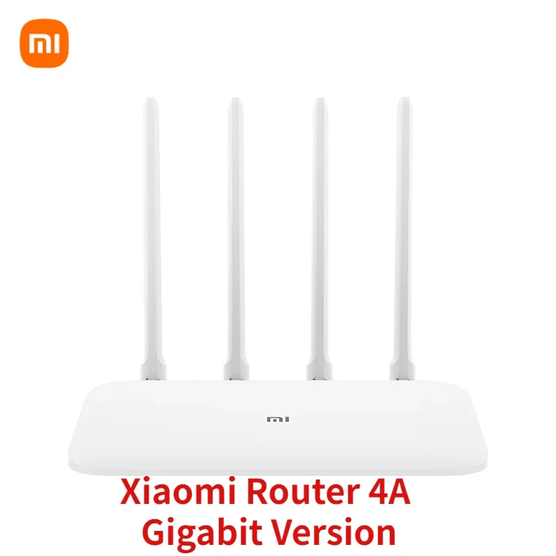 샤오미 Mi 라우터, 4A 기가비트 버전, AC1200, 2.4GHz, 5GHz WiFi, 1167Mbps 리피터, 128MB DDR3, 고이득 4 안테나 네트워크 익스텐더