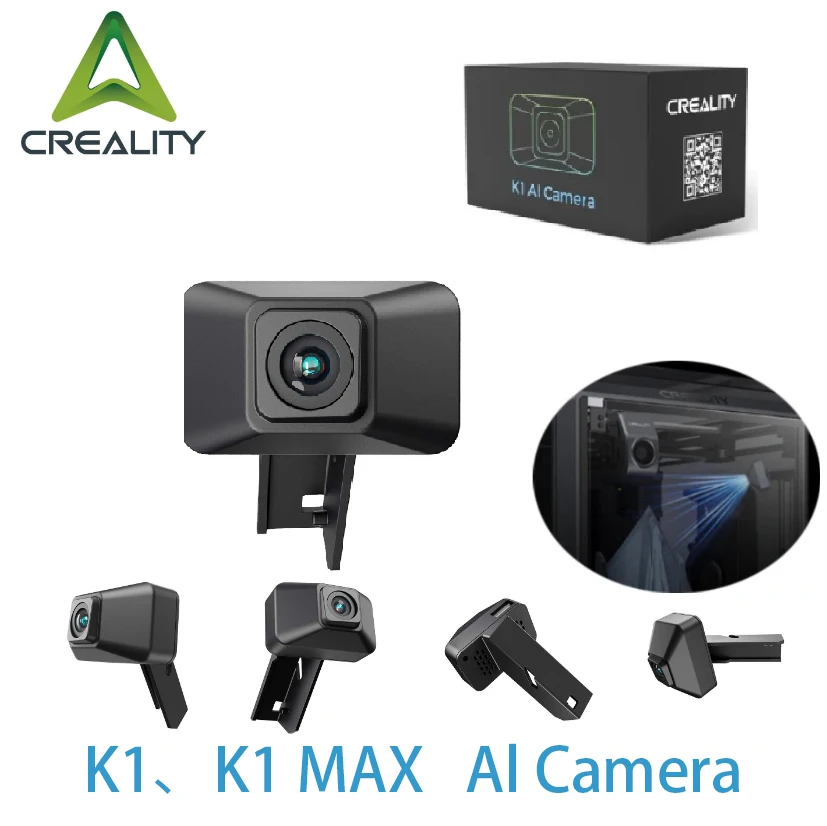 CREALITY K1 Max AI 카메라, HD 품질 지능형 어시스턴트 지지대, 실시간 보기 랩스 촬영, K1/K1C/K1 SE 3D 프린터용