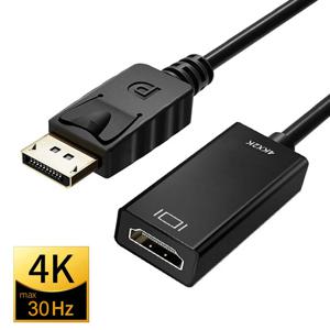 디스플레이 포트 HDMI 호환 어댑터 변환기 수 DP 암 HDMI 호환 케이블, HDTV PC 프로젝터용 비디오 오디오, 4K