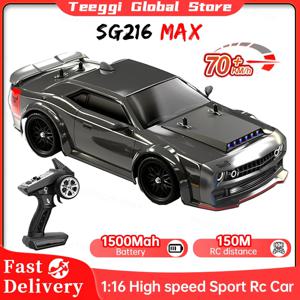 LED 장착 1:16 브러시리스 RC 드리프트 카, SG216 MAX, 70 km/h 또는 40 km/h, 4WD 고속 레이싱 RC카, 몬스터 트럭, 어린이 선물