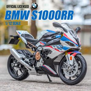 1/12 BMW S1000RR 장난감 오토바이 1:12, RMZ 시티 다이캐스트 미니어처 메탈 레이싱 모델, 슈퍼 스포츠 컬렉션, 소년 어린이 선물