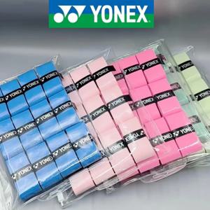 YONEX 배드민턴 테니스 라켓, 플랫 핸드 접착제, 미끄럼 방지, 전문 라켓, 핸드 접착제 그립, 12 개