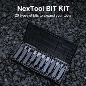 NexTool 육각 비트 액세서리 키트, NexTool 포켓 도구용 스크루 드라이버 세트, E1 플래그십 캡틴 수공구, 멀티 도구, 20 가지 유형