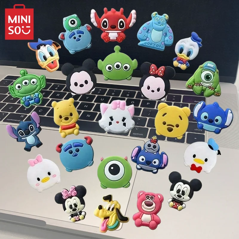 MINISO 디즈니 만화 신발 참, 만화 신발 핀, 신발 액세서리, 귀여운 신발 장식, 어린이 생일 선물, 25 개