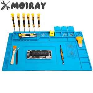 ESD 단열 납땜 매트 컴퓨터 전화 수리 도구 키트, 작업 실리콘 수리 패드, 내열성 유지 보수 도구 키트