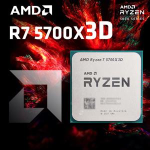 AMD Ryzen 7 5700X3D CPU 게이밍 프로세서, 8 코어 16 스레드, 4.1GHz 7NM 100MB 게임 소켓, AM4 CPU 프로세서 브랜드 2024, 신제품