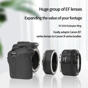 EF-EOS R 렌즈 어댑터 전자 자동 초점 EF-R 마운트 어댑터, 캐논 EF/EF-S 렌즈-EOS R 시리즈 미러리스 카메라용