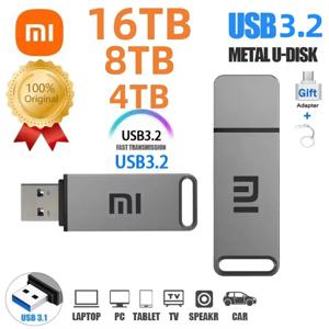 샤오미 정품 USB 3.1 플래시 드라이브, 고속 펜 드라이브, C타입 금속 방수 USB 메모리, 컴퓨터 저장 장치, 2TB, 1TB