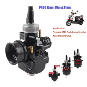 PHBG 레이싱 모토 기화기, 야마하 KTM 푸치 주마 스쿠터용, 50cc 90cc BWS100 RG50 Carburador BWS 100 RG 50 Carb, 17mm, 19mm, 21mm