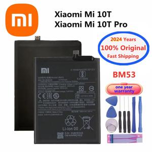 샤오미 미 10T 10T 프로 MI10T 용 100% 정품 배터리, BM53, 5000mAh, 고품질 휴대폰 배터리, 2024 년 신제품