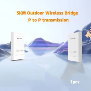 Tenda 야외 CPE 무선 5G 와이파이 리피터 익스텐더 라우터 AP 액세스 포인트 와이파이 브리지 p to p, OS3 5km, 5GHz, 867Mbps