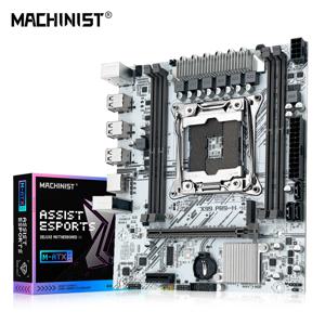 MACHINIST X99 마더보드, 화이트 PR9-H 지지대, LGA 2011-3 인텔 제온 E5 V3 및 V4 CPU, DDR4 RAM SATA NVME M.2 슬롯