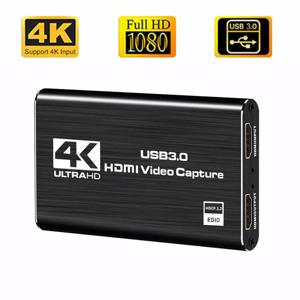 HD 비디오 캡처 카드 HdTV 카메라 녹화 박스, USB 3.0pc 라이브 스트리밍 그래버 녹음기 호환, 4k 1080p 60fps