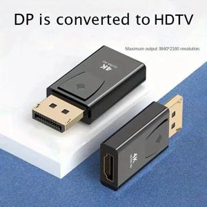 DP-HDTV 4K 커넥터 디스플레이 포트, DP 수-HDMI 암 어댑터 컨버터, 비디오 오디오 플러그 스위치, 컴퓨터 TV 노트북용