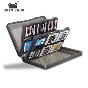 DATA FROG 휴대용 게임 카드 보관 하드 케이스, 닌텐도 3DS, 3DS, DSi XL, DSi LL, DS 라이트 게임 액세서리, 28 in 1