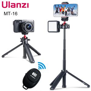 VIJIM Ulanzi MT-16 휴대폰 콜드 슈 볼 헤드용 접이식 삼각대, 1/4 인치 셀카봉, 모바일 카메라 DSLR용 미니 거치대 브래킷