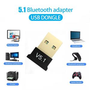 미니 USB 블루투스 5.1 동글 어댑터, PC 노트북 마우스 키보드 태블릿 전화 프린터 게임 스피커 무선 전송 리시버