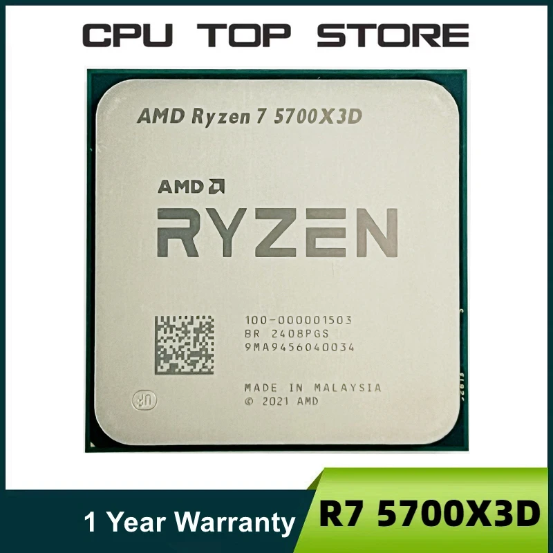 AMD Ryzen 7 R7 5700X3D 3.0GHz 8 코어 16 스레드 프로세서 소켓 AM4