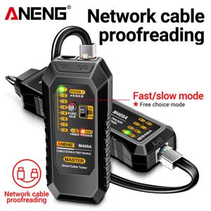 ANENG M469A 스마트 네트워크 케이블 테스터 RJ45 RJ11 LAN 케이블 테스터 파인더, 와이어 추적기 수신기 네트워킹 도구 네트워크 수리