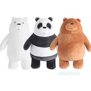 We Bare Bears 만화 봉제 인형, 스탠딩 그리즐리 팬더 아이스 베어, 부드러운 봉제 인형, 피규어 선물, 20cm