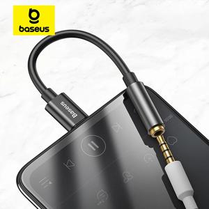 Baseus C타입-3.5 잭 이어폰 USB-C C타입-3.5mm 헤드폰 AUX 어댑터 오디오 케이블, 화웨이 P40 P30 프로 샤오미 10 9 용