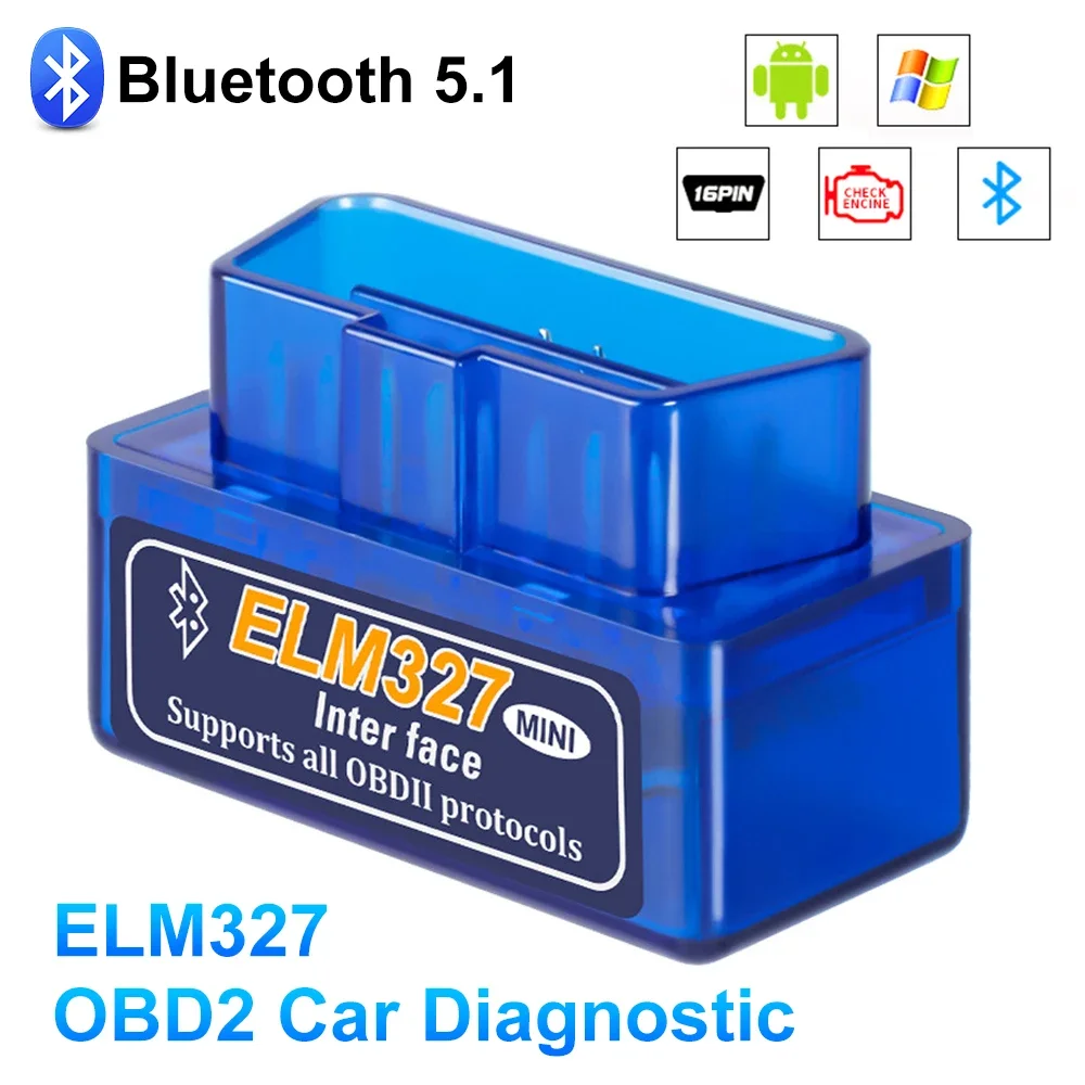 안드로이드 및 IOS PK Vgate Icar2 코드 리더용 자동차 진단 도구, OBD2 스캐너, ELM327 V 2.1 BT/Wifi ELM 327 OBD