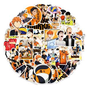 만화 Haikyuu, 10 개, 30 개, 50 개 귀여운 히나타 쇼요 스티커, 멋진 배구 애니메이션 그래피티 데칼, 일기 물병 전화 스티커