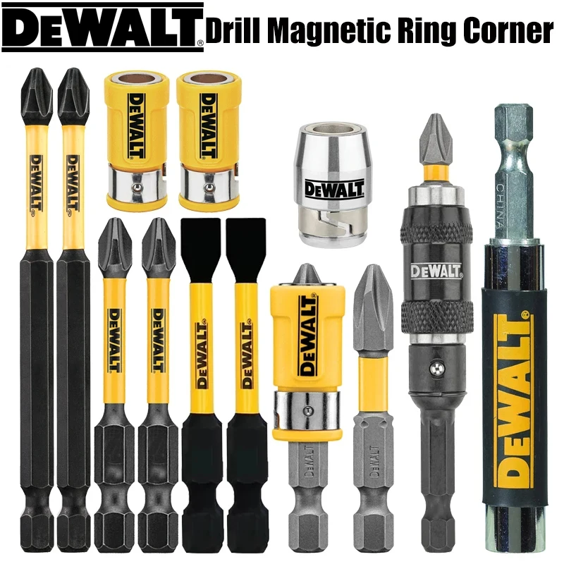 DEWALT 도구 액세서리 콤비네이션 시리즈, 필립스 슬롯 PH2, 89mm, 57mm, 50mm, 실버, 옐로우 마그네틱 링 슬리브 익스텐션 로드