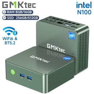 GMKtec 미니 PC 인텔 알더 레이크 N100, 윈도우 11 프로 미니 PC, 8 GB, 16GB, DDR4 256, 512GB, PCIe M.2 SSD, 와이파이 6 BT5.2 데스크탑 컴퓨터, G3