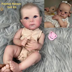 MRB 속눈썹이 있는 Reborn Bettie 인형 키트, 조립되지 않은 DIY 인형 키트, 몰드 선물, 18 인치