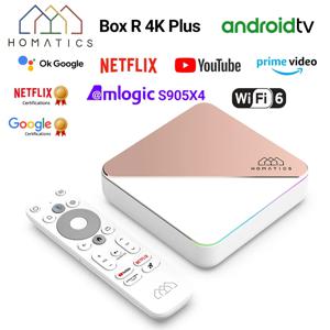 HOMATICS 박스 R 4K 플러스 TV 박스, 안드로이드 TV 11, 넷플릭스 구글 인증, Amlogic S905X4 4G3, 2G 지지대, DTS 돌비 오디오 AV1, Wifi6, BT5.0